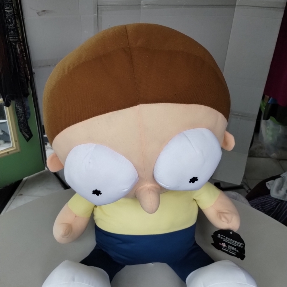 Rick & Morty Toy Factory Adult Swim Morty Plush Toy 20" Fan Merch - Picture 2 of 8
